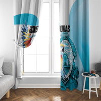 Honduras 1821 Window Curtain Scarlet Macaw Sky Blue Color - Wonder Print Shop