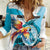 Personalized Honduras 1821 Women Casual Shirt Scarlet Macaw Sky Blue Color - Wonder Print Shop