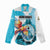 Personalized Honduras 1821 Women Casual Shirt Scarlet Macaw Sky Blue Color - Wonder Print Shop