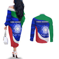 italy-rugby-couples-matching-off-the-shoulder-long-sleeve-dress-and-long-sleeve-button-shirts-forza-azzurri-2023-world-cup