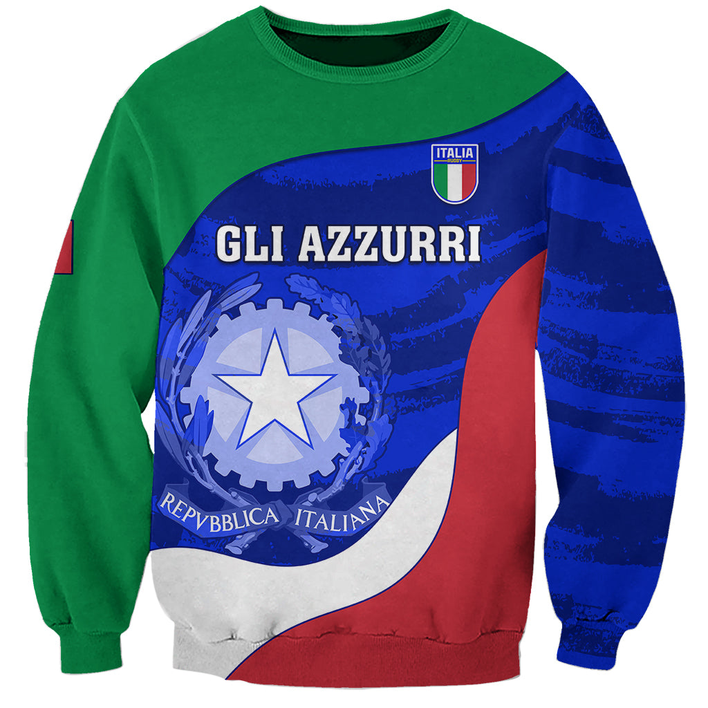 Italy Rugby Sweatshirt Forza Azzurri 2023 World Cup - Wonder Print Shop