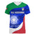 Italy Rugby Women V Neck T Shirt Forza Azzurri 2023 World Cup - Wonder Print Shop
