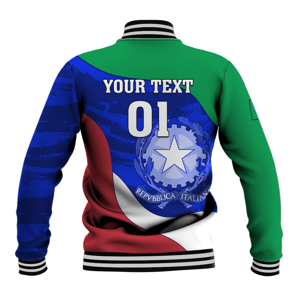 Custom Italy Rugby Baseball Jacket Forza Azzurri 2023 World Cup - Wonder Print Shop