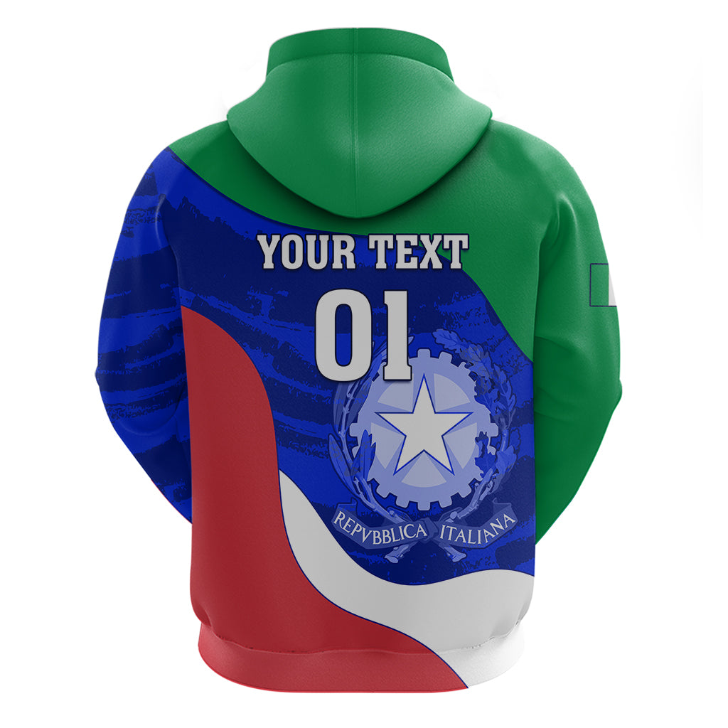 Custom Italy Rugby Hoodie Forza Azzurri 2023 World Cup - Wonder Print Shop