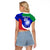 Custom Italy Rugby Raglan Cropped T Shirt Forza Azzurri 2023 World Cup - Wonder Print Shop