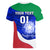 Custom Italy Rugby Women V Neck T Shirt Forza Azzurri 2023 World Cup - Wonder Print Shop