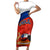 Chile Rugby Family Matching Short Sleeve Bodycon Dress and Hawaiian Shirt The Condors Go 2023 World Cup - Wonder Print Shop