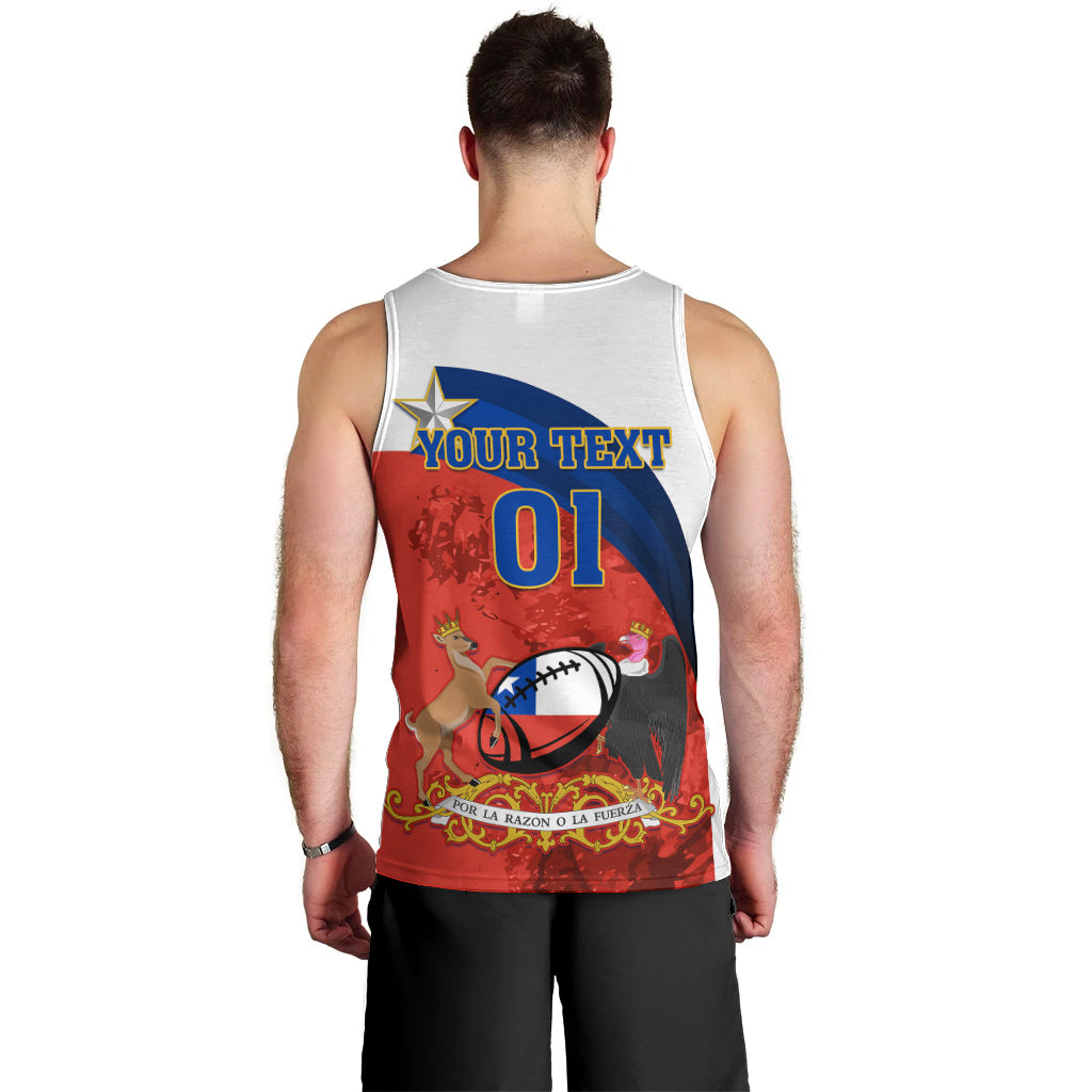 Custom Chile Rugby Men Tank Top The Condors Go 2023 World Cup - Wonder Print Shop