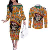 personalised-day-of-the-dead-couples-matching-off-the-shoulder-long-sleeve-dress-and-long-sleeve-button-shirts-sugar-skull-dia-de-los-muertos