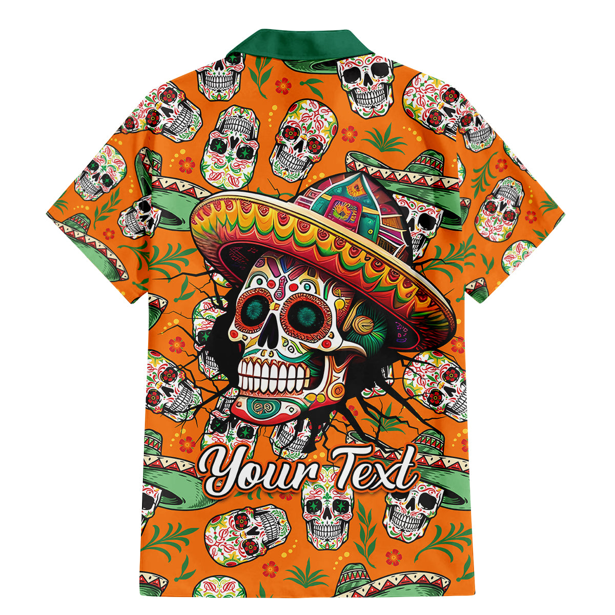 Personalised Day Of The Dead Family Matching Mermaid Dress and Hawaiian Shirt Sugar Skull Dia de los Muertos - Wonder Print Shop