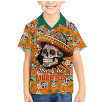Personalised Day Of The Dead Family Matching Mermaid Dress and Hawaiian Shirt Sugar Skull Dia de los Muertos - Wonder Print Shop