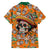 Personalised Day Of The Dead Family Matching Off Shoulder Maxi Dress and Hawaiian Shirt Sugar Skull Dia de los Muertos - Wonder Print Shop