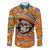 Personalised Day Of The Dead Family Matching Off Shoulder Maxi Dress and Hawaiian Shirt Sugar Skull Dia de los Muertos - Wonder Print Shop