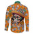 Personalised Day Of The Dead Family Matching Short Sleeve Bodycon Dress and Hawaiian Shirt Sugar Skull Dia de los Muertos - Wonder Print Shop