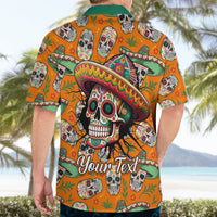 Personalised Day Of The Dead Hawaiian Shirt Sugar Skull Dia de los Muertos - Wonder Print Shop