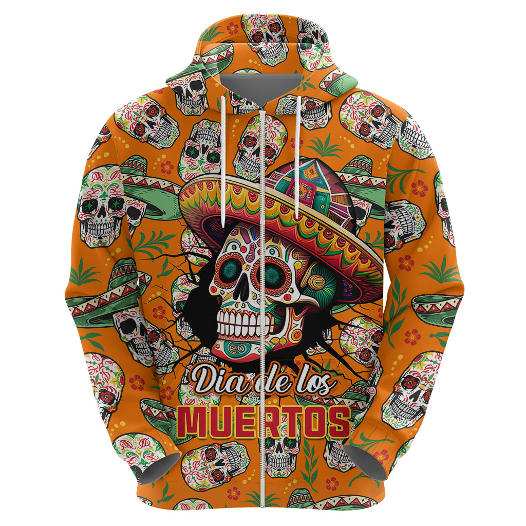 Personalised Day Of The Dead Hoodie Sugar Skull Dia de los Muertos - Wonder Print Shop
