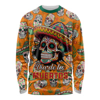 Personalised Day Of The Dead Long Sleeve Shirt Sugar Skull Dia de los Muertos - Wonder Print Shop