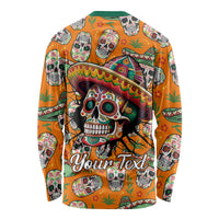 Personalised Day Of The Dead Long Sleeve Shirt Sugar Skull Dia de los Muertos - Wonder Print Shop