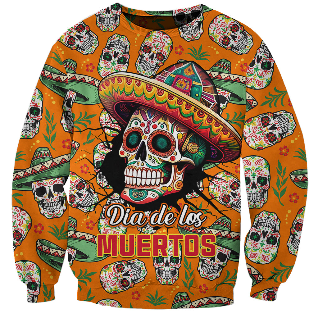 Personalised Day Of The Dead Sweatshirt Sugar Skull Dia de los Muertos - Wonder Print Shop