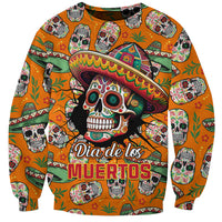 Personalised Day Of The Dead Sweatshirt Sugar Skull Dia de los Muertos - Wonder Print Shop