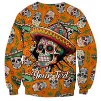 Personalised Day Of The Dead Sweatshirt Sugar Skull Dia de los Muertos - Wonder Print Shop