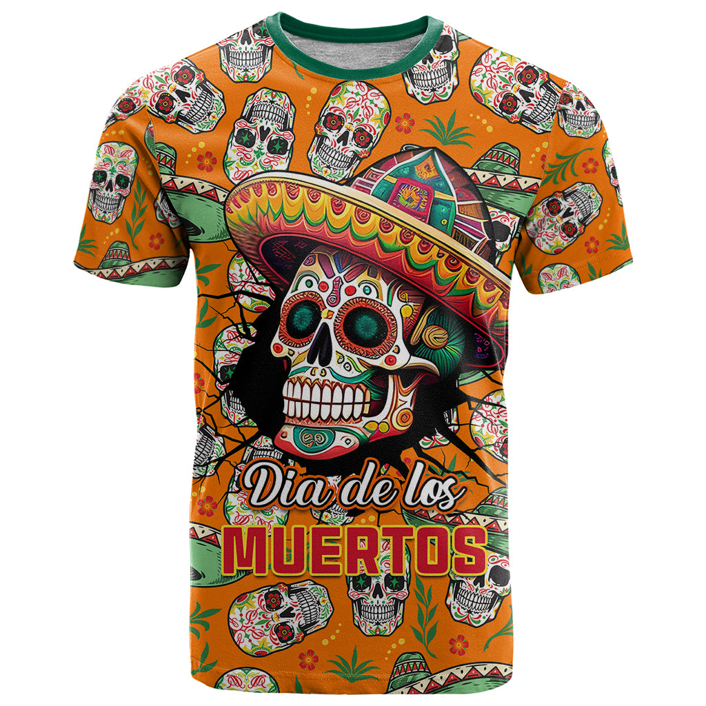 Personalised Day Of The Dead T Shirt Sugar Skull Dia de los Muertos - Wonder Print Shop