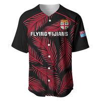 Fiji Rugby Baseball Jersey Flying Fijians Red Palm Tree Version - Wonder Print Shop