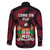 Fiji Rugby Family Matching Mermaid Dress and Hawaiian Shirt Flying Fijians Red Palm Tree Version - Wonder Print Shop