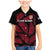Fiji Rugby Family Matching Mermaid Dress and Hawaiian Shirt Flying Fijians Red Palm Tree Version - Wonder Print Shop