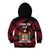 Fiji Rugby Kid Hoodie Flying Fijians Red Palm Tree Version - Wonder Print Shop