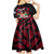 Fiji Rugby Kid Short Sleeve Dress Flying Fijians Red Palm Tree Version - Wonder Print Shop