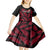 Fiji Rugby Kid Short Sleeve Dress Flying Fijians Red Palm Tree Version - Wonder Print Shop