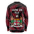 Fiji Rugby Long Sleeve Shirt Flying Fijians Red Palm Tree Version - Wonder Print Shop