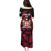 Fiji Rugby Puletasi Flying Fijians Red Palm Tree Version - Wonder Print Shop