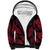 Fiji Rugby Sherpa Hoodie Flying Fijians Red Palm Tree Version - Wonder Print Shop