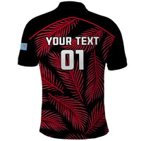 Custom Fiji Rugby Polo Shirt Flying Fijians Red Palm Tree Version - Wonder Print Shop