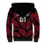 Custom Fiji Rugby Sherpa Hoodie Flying Fijians Red Palm Tree Version - Wonder Print Shop
