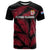 Custom Fiji Rugby T Shirt Flying Fijians Red Palm Tree Version - Wonder Print Shop
