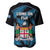 Fiji Rugby Baseball Jersey Flying Fijians Blue Palm Tree Version - Wonder Print Shop