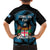 Fiji Rugby Kid Hawaiian Shirt Flying Fijians Blue Palm Tree Version - Wonder Print Shop