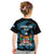 Fiji Rugby Kid T Shirt Flying Fijians Blue Palm Tree Version - Wonder Print Shop