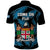 Fiji Rugby Polo Shirt Flying Fijians Blue Palm Tree Version - Wonder Print Shop