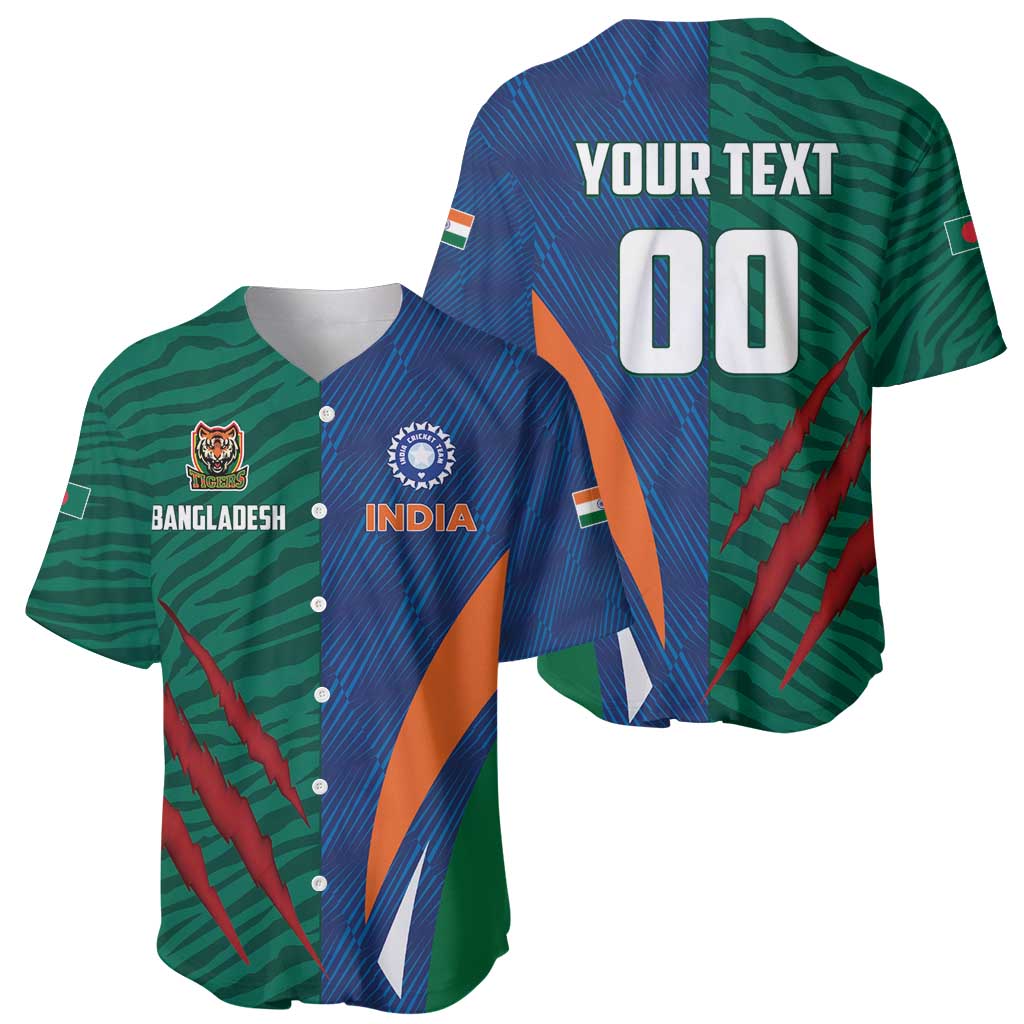 Custom Cricket India Vs Bangladesh Baseball Jersey Simple Style - Wonder Print Shop
