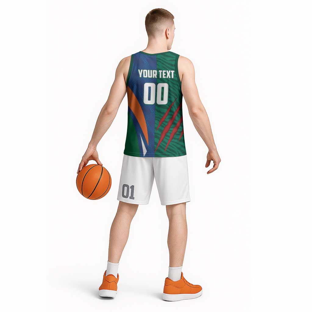Custom Cricket India Vs Bangladesh Basketball Jersey Simple Style - Wonder Print Shop