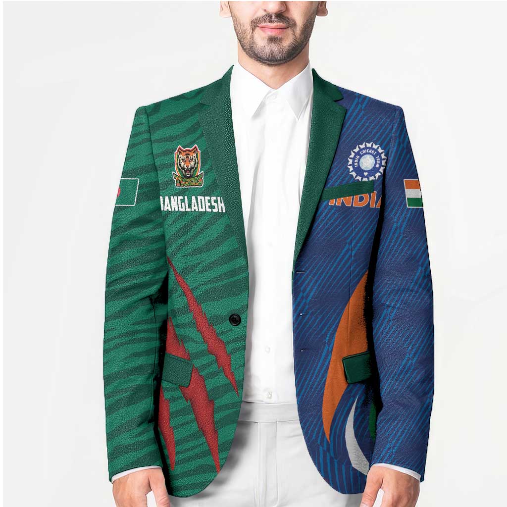 Custom Cricket India Vs Bangladesh Blazer Simple Style - Wonder Print Shop