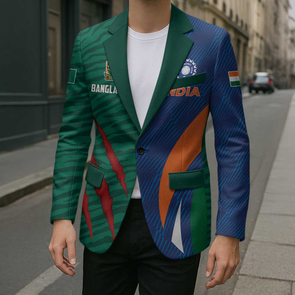 Custom Cricket India Vs Bangladesh Blazer Simple Style - Wonder Print Shop