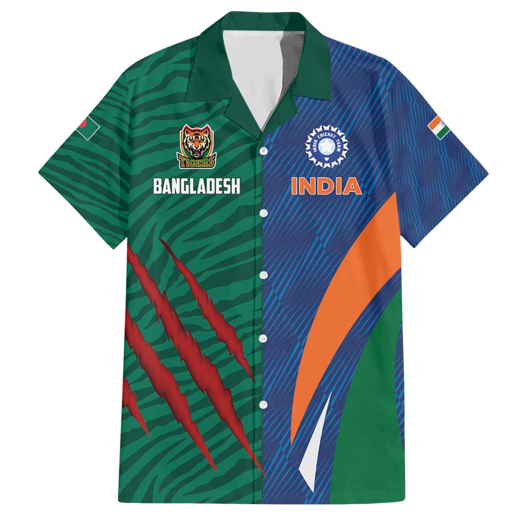 Custom Cricket India Vs Bangladesh Hawaiian Shirt Simple Style - Wonder Print Shop