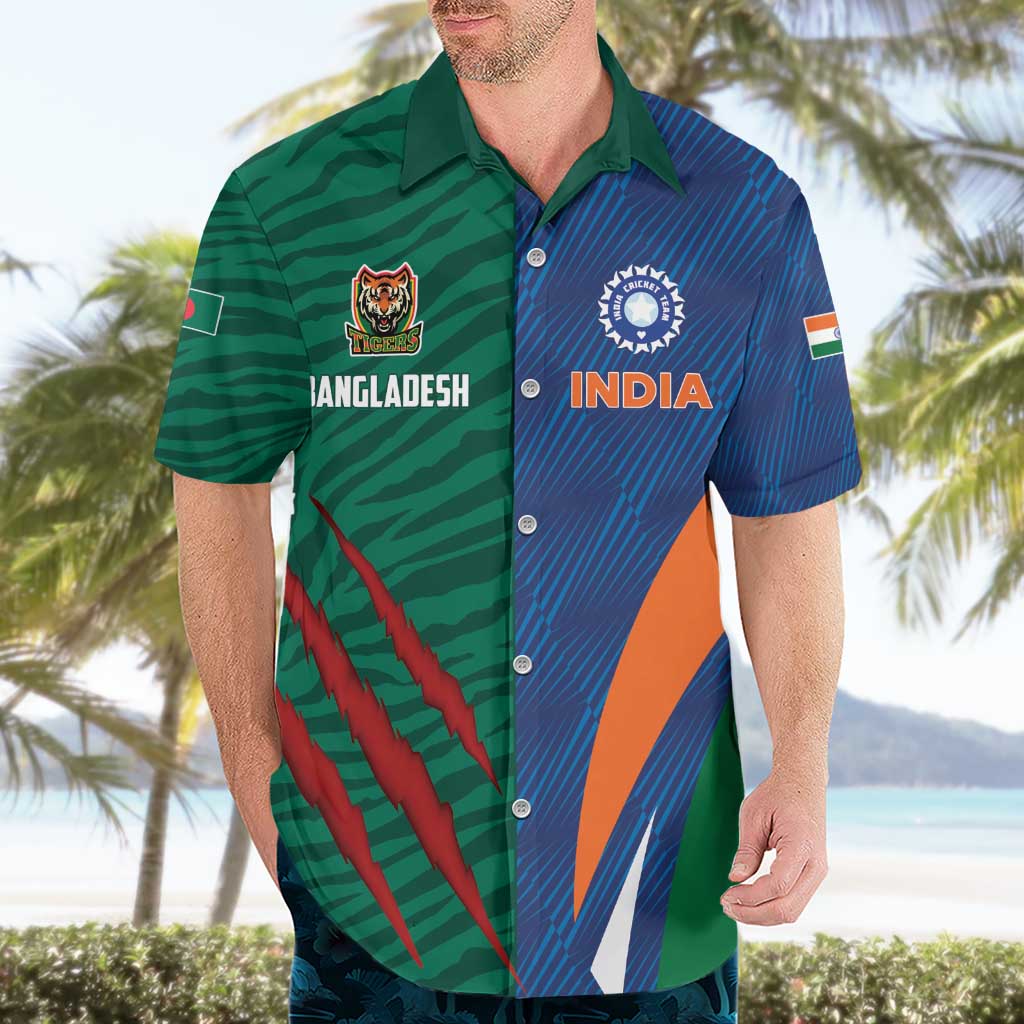 Custom Cricket India Vs Bangladesh Hawaiian Shirt Simple Style - Wonder Print Shop