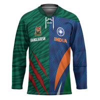 Custom Cricket India Vs Bangladesh Hockey Jersey Simple Style - Wonder Print Shop