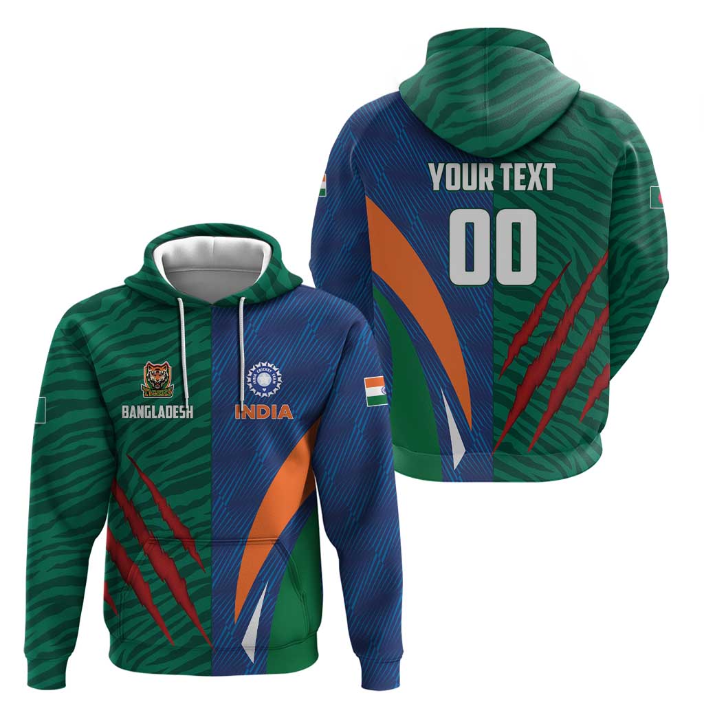 Custom Cricket India Vs Bangladesh Hoodie Simple Style - Wonder Print Shop